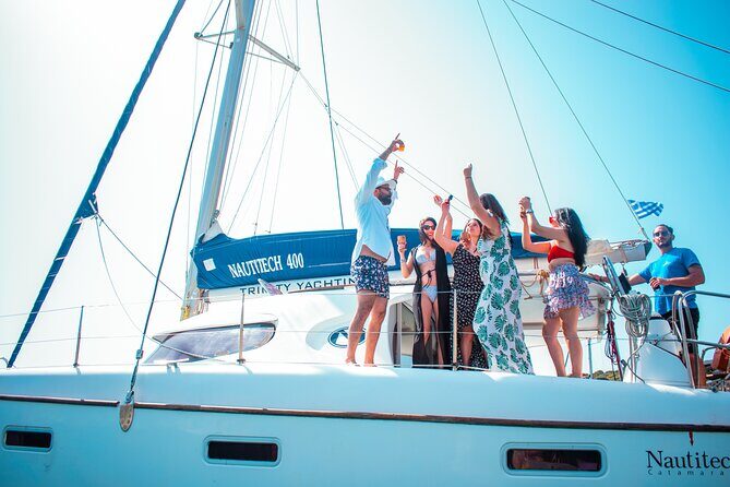 Catamaran Full-Day of Milos and Poliegos With Lunch & BBQ - Gerakas: A Longer Swim Stop to Reset Your Energy