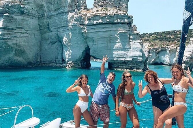 Catamaran Half Day Morning Cruise: Kleftiko - Stop 3: Kleftiko Beach caves, guided swimming, and lunch onboard