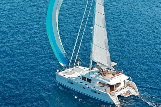 Catamaran Sailing to Dia with Lunch in Heraklion, Crete(EST 2024) - Setting Sail from Heraklion on a Lagoon 46