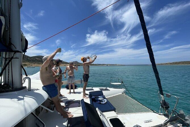 Catamaran Semi Cruise Paros Antiparos includes Food and Drinks - Why This Paros to Antiparos Catamaran Feels More Like a Day Out Than a Tour