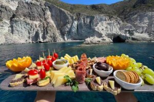 Catamaran Semi Cruise Paros Antiparos includes Food and Drinks - 10:00 Departure, Pickup Options, and How the Day Gets Moving