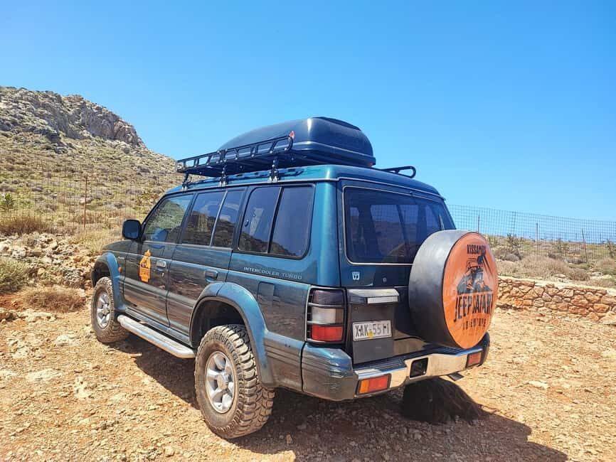 Chania: Balos Lagoon 4x4 Jeep Safari Tour from Kissamos - Balos Lagoon beach time: pink sand, warm shallow water, and the hiking reality
