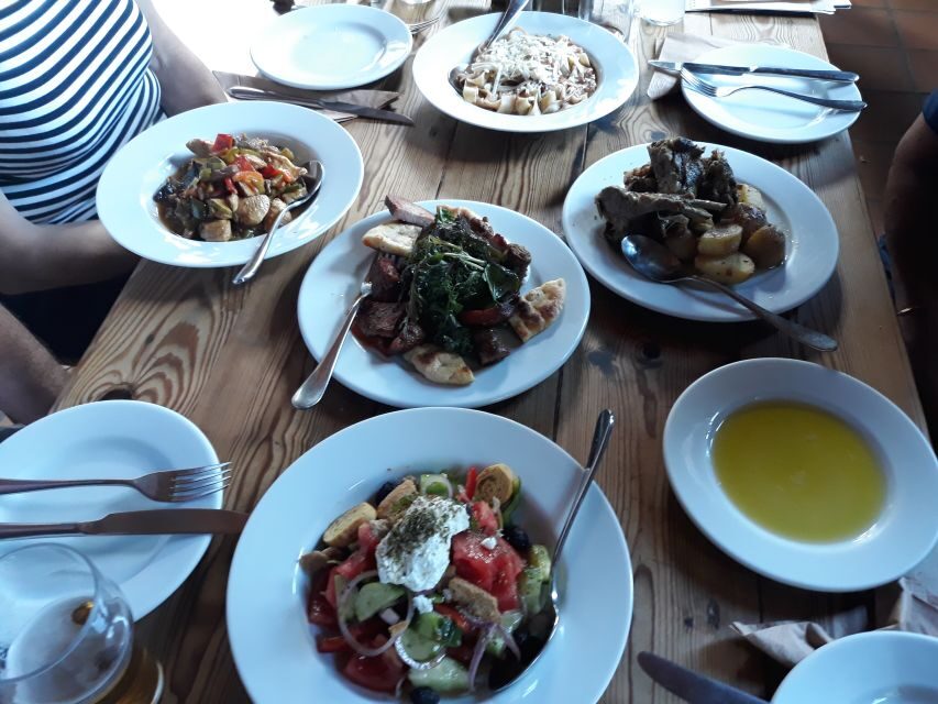 Chania: Elafonisi and Milia Mountain with Loungers and Lunch - Milia Mountain Retreat: lunch with wine or beer and a calmer pace