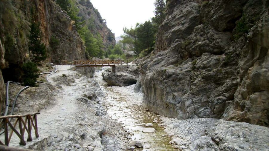 Chania: Imbros Gorge Hiking Tour & Beach Relaxation - Entering Imbros Gorge From the Village Side