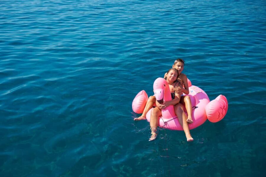 Chania Old Port: All-inclusive Catamaran Trip Agioi Theodori - Agioi Theodoroi: the protected island stop for swimming and photos