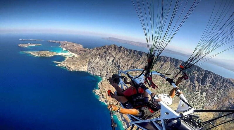 Chania: Paratriking Experience with a Professional Pilot - Gear Up Fast: Helmets, Two Seats, and a Quick Climb