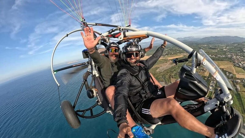 Chania: Paratriking Experience with a Professional Pilot - Beach Time From Above: Chance to Spot Caretta Caretta Turtles