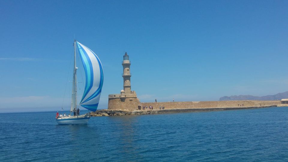 Chania: Private Morning or Sunset Sailing Cruise - Sailing from Chania toward Thodorou Island