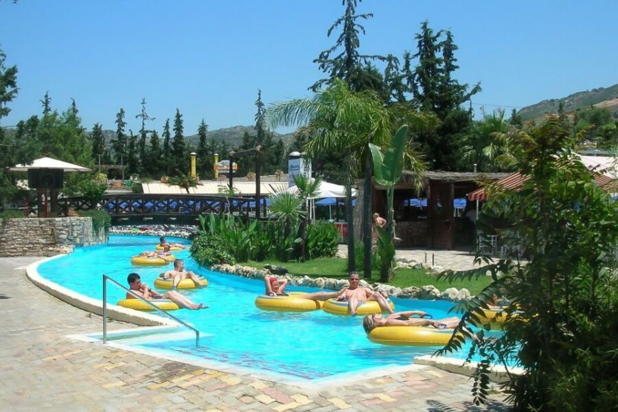 Chania & Rethymno:Limnoupolis Water Park with Lunch+Transfer - Lazy river and sunbeds: the recovery section you’ll thank yourself for