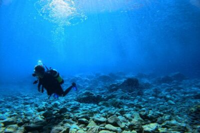 Chania Scuba Diving | Shore Dives | Certified Divers - Reaching the sheltered marine nursery