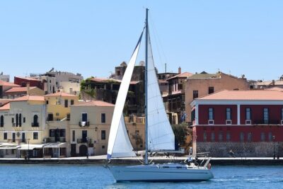 Chania shared Sailing cruise in a small group - Anchoring by a small island