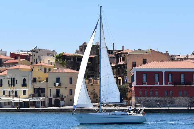 Chania shared Sailing cruise in a small group - Anchoring by a small island