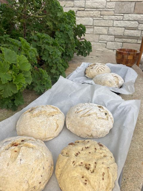 Chania Sourdough Bread Class - Olive Oil Tasting - The wood-fired oven and the final feast