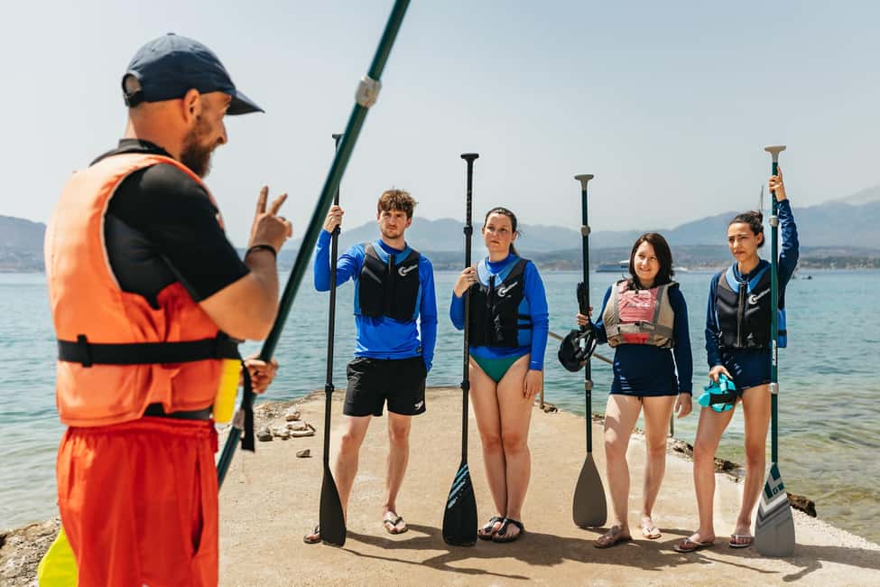 Chania: Stand-Up Paddleboard Small Group Tour - A small group with room for different skill levels