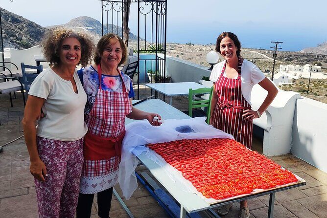 Cooking Class and Wine Tasting in Santorini - The Hands-On Cooking Class: From Starter Plates to Lemon-Sauced Beef