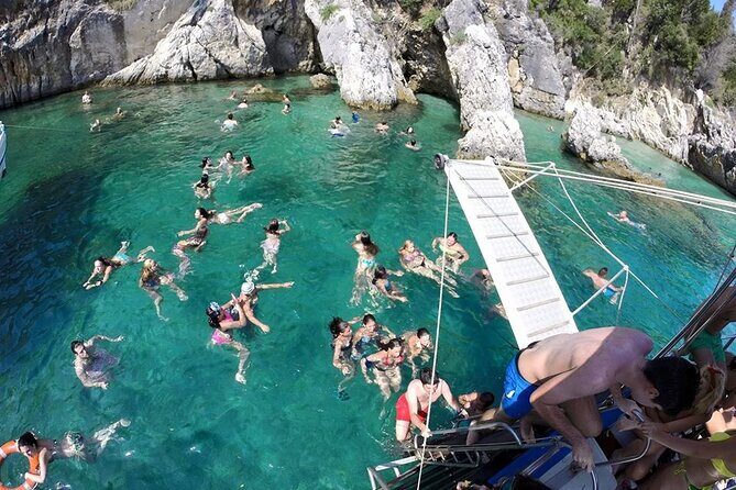 Corfu boat trip, swimming & BBQ - When caves get canceled: how safety changes the day