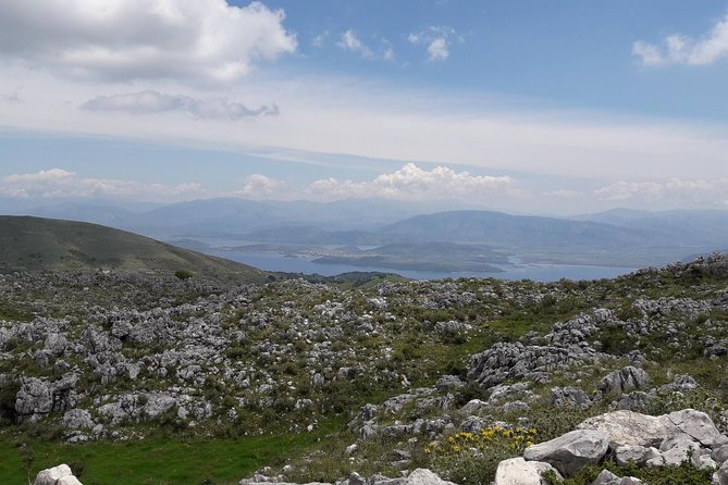 Corfu from Above: Hiking at the Highest Peak of Corfu - The first views toward Corfu Town