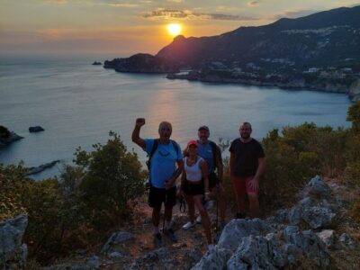 Corfu: Hiking in Olive Groves,Village,Sunset,with Swim Stop - Starting with pastry in Liapades village
