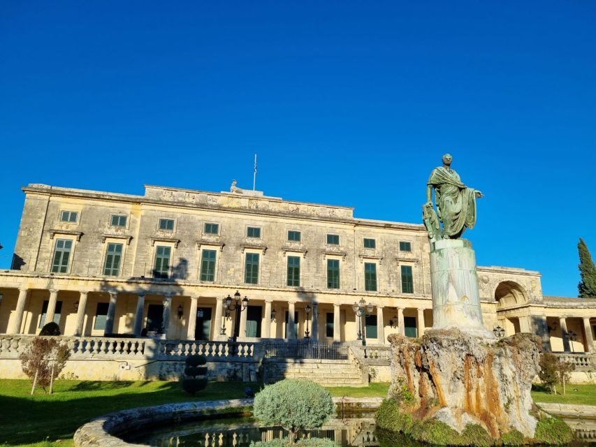 Corfu: Historic Buildings and Great Personalities Tour - Palace of Saint Michael and Saint George plus Mouragia’s coastal vibe