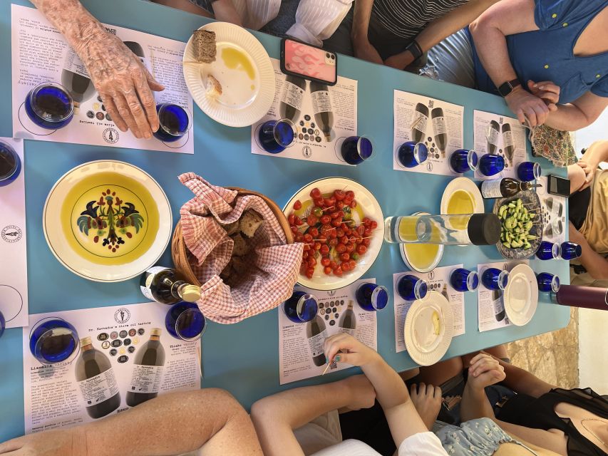 Corfu: Organic Olive Oil Farm Tour with Transfer and Tasting - The tasting with seasonal vegetables
