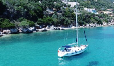 Corfu: Private Sailing Yacht Cruise - Mouse Island and the Airplanes Overhead
