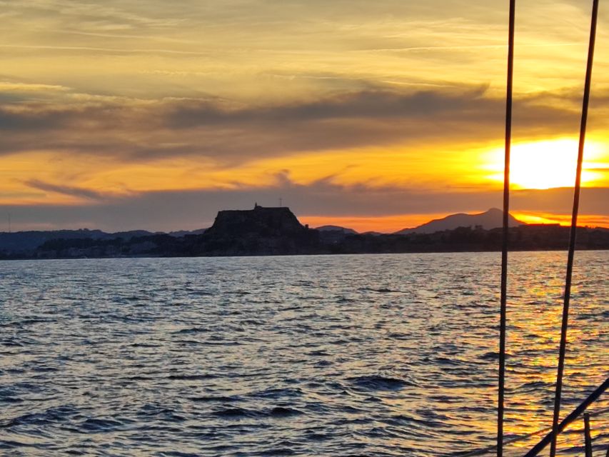Corfu: Private Sunset Cruise - From Gouvia Marina toward Corfu Old Town