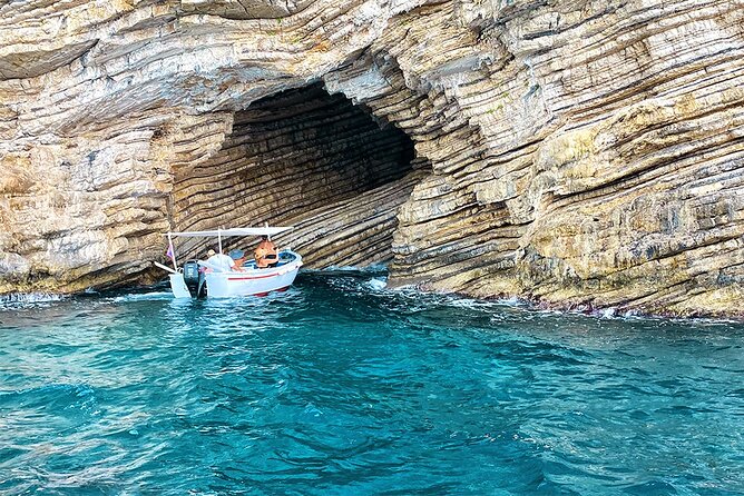 Corfu: Shore & Shared Tour – Palaiokastritsa Sunset - The optional cave boat for €20