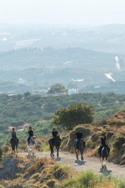 Crete Horse Riding: Cretan Countryside Ride - Finding your pace on the first part of the trail