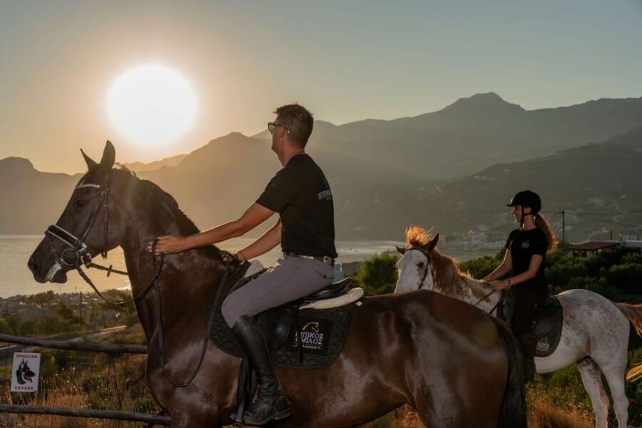 Crete Horse Riding: Mesmerising Sunset Ride - Sunset on Horseback in Crete: The feel of the 1.5 hours