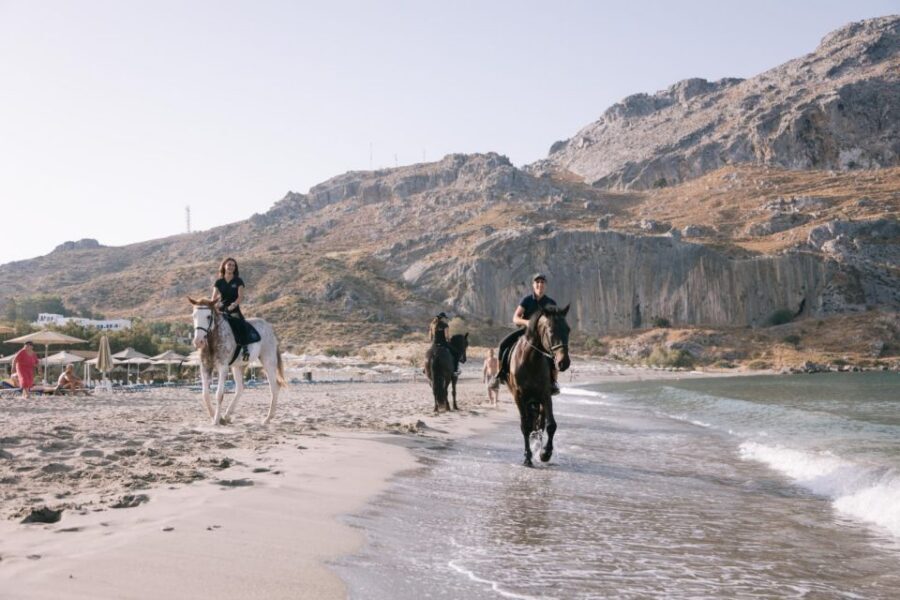 Crete Horse Riding: Plakias Beach Ride - Small group size: up to 6 riders changes everything