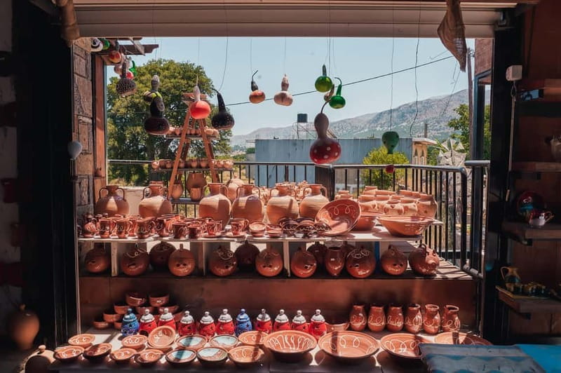 Crete: Lasithi Plateau & Ceramic Workshop - Psychro Village and the handmade ceramics workshop