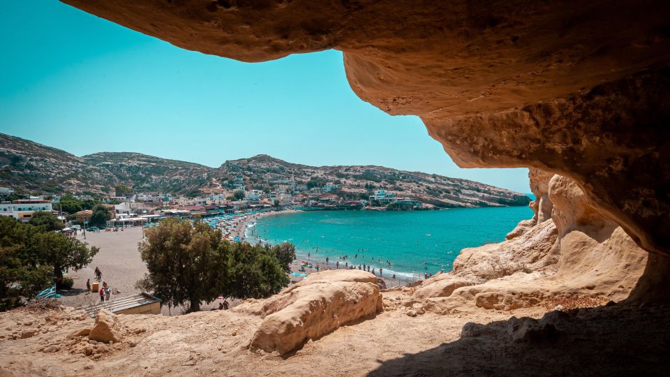 Crete: Matala Hippie Caves - The coach ride from Crete’s northern resorts