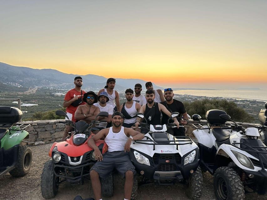 Crete: Off-Road Quad Safari Evening Tour with Hotel Transfer - ATV setup: what you do before you ride