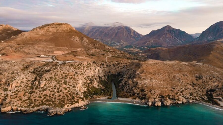Crete: Preveli Tropical Beach and Palm Forest - Preveli: Where the Grand River Meets the Libyan Sea