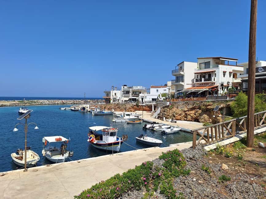 Crete: Private Tuk Tuk Tour of 7 Villages with Tastings - Potamos Beach and the Palace of Malia: quick photo stops, big context