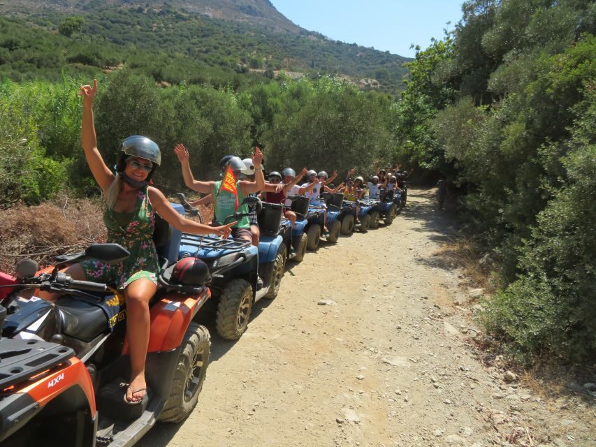 Crete: Quad Safari with Monastery, Malia Palace and Lunch - The Sisi Beach Finish: Swim Time After the Dust