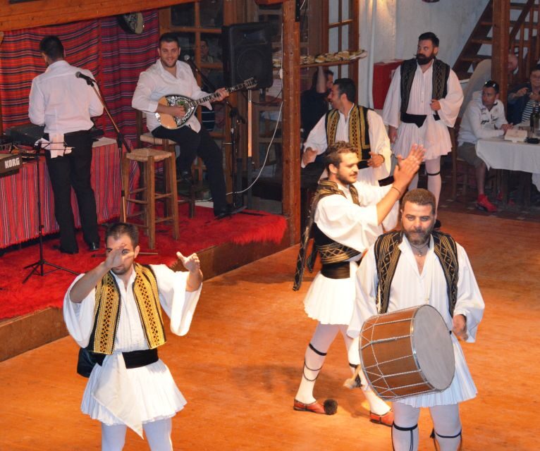 Crete: Traditional Dance Show and Buffet Dinner with Wine - Entering the Karouzanos village mood with lyre and bouzouki