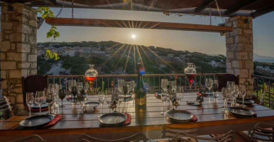 Crete: Unique Wine & Food Experience Inside a Cretan Gorge - The 9-course Cretan feast: 100% organic and made to share
