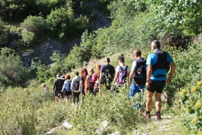 Crossing Vikos Gorge - The gorge trail, from shade to open mountain views