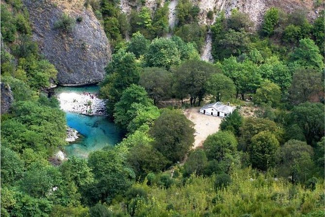 Crossing Vikos Gorge - Descending toward the Voidomatis River