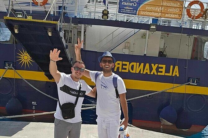 Cruises to Delos-Mykonos, Santorini and Koufonisi by Alexander - A Fast, Comfortable Day Trip From Naxos to Delos and Mykonos