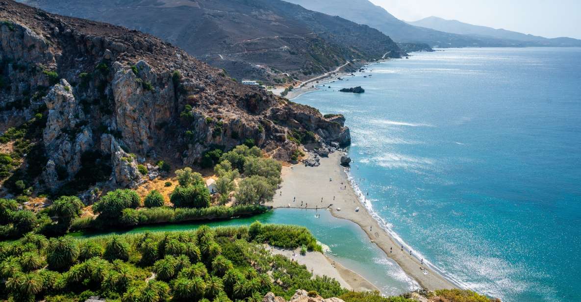 Day Trip to Preveli & Damnoni Beach & Rethymno City Tour - Arriving at Damnoni and taking the boat