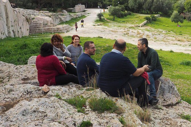 Democracy Experiential Workshop Activity on Pnyx hill, Athens - Ostracism role-play: carving a political consequence