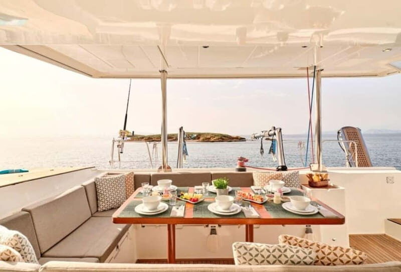 Dia: Day & Sunset Cruise with Menu by Greece's Top 100 Chef - The Catamaran Experience: Big Boat Comfort Plus Real Practical Extras