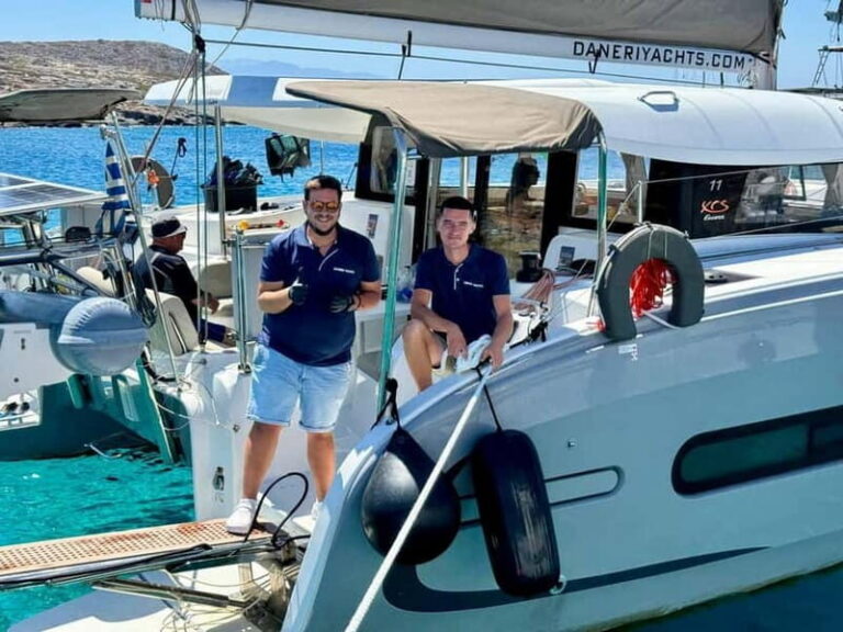 Dia Island Catamaran – Premium Lunch, Open Bar, Small Group - Price and value check (what $176 buys you)