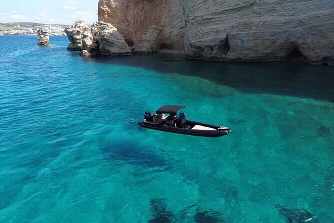 Discover Hidden Gems around Paros | Private Boat Tour - Stop 3: Panteronisi and the Blue Lagoon snorkeling window