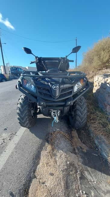 Discover Santorini on Quadbike Available with pick up! - Using the provided map to build your own Santorini route