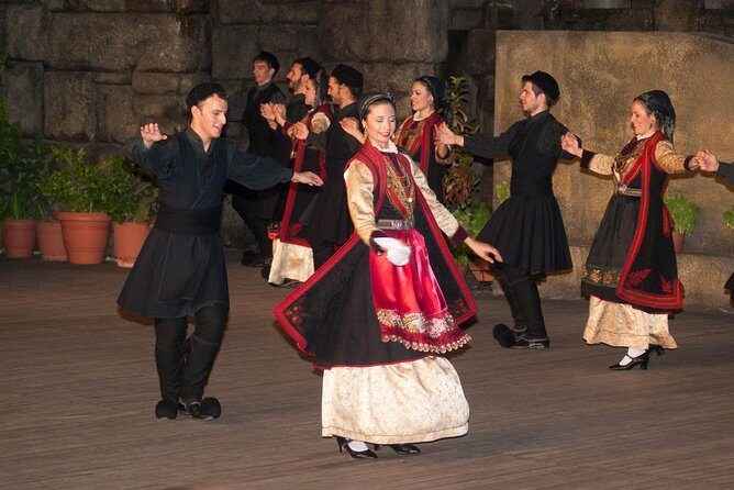 Dora Stratou Greek Dancing Show Skip-the-Line Ticket - Theatre setting in Athens: outdoors, uneven paths, and finding the right entrance