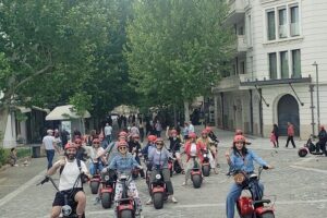ebike : Athens Wheelz Fat Bike Tours in Acropolis Area,ebike,bike - Old Theater Stop: A Quick Power-On Before the Views