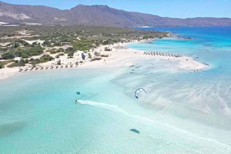 Elafonissi: Private Beach Day Trip with SUP - Elafonissi Beach time: pink sand, lagoon walking, and dune flowers